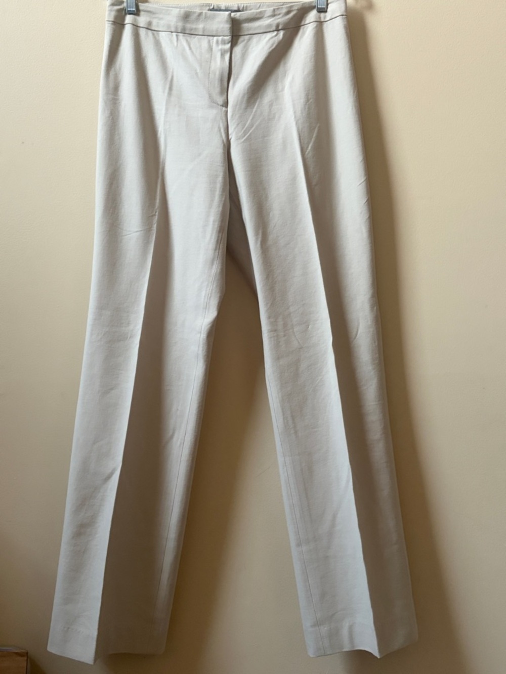 Bill Blass New York Cotton Blend Classic Straight Fit Trousers.